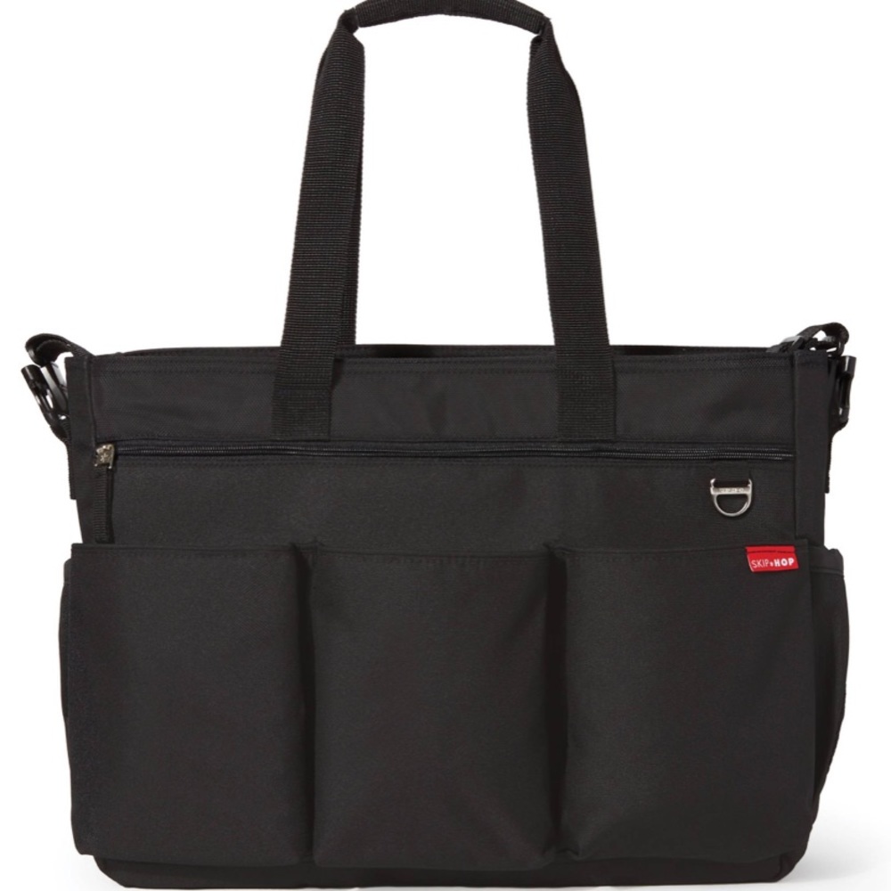Skip Hop Duo Double diaper bag - Black worn twice
